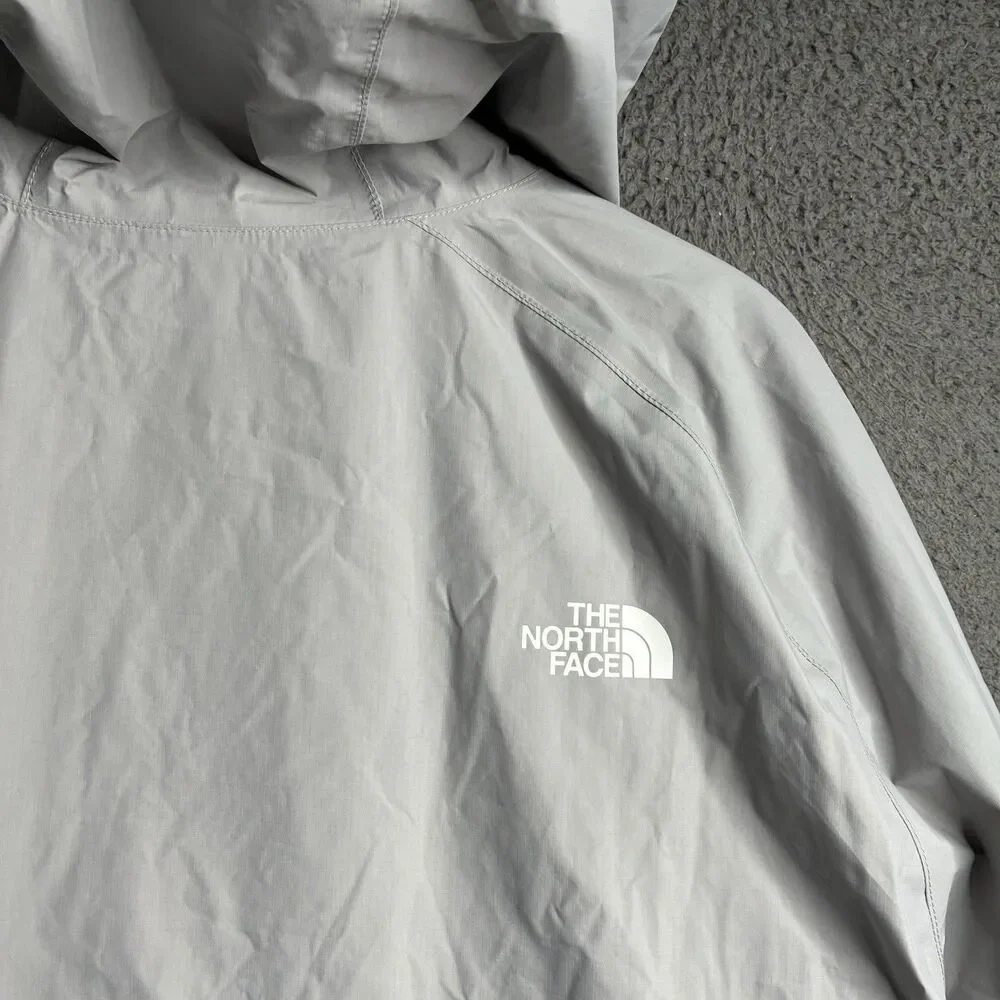 Mens 2XL The North Face Antora Rain Hoodie Jacket Meld Grey Dryvent Full-Zip
